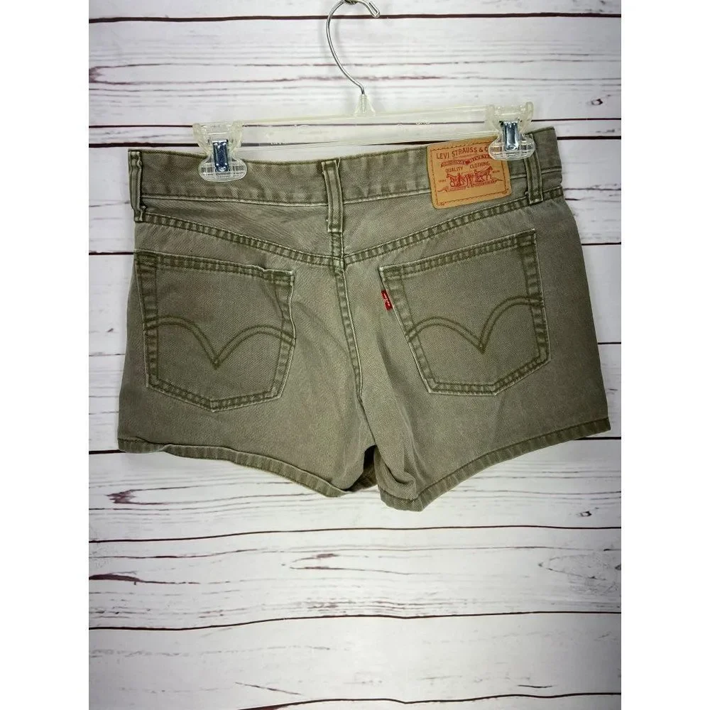 Levi’s Camel Jean Shorts Junior Size 5 Cotton‎ Summer denim khaki